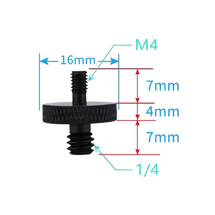 4 PCS Screw Adapter A24 1/4 Male to M4 Male Screw -  by PMC TechLife | Online Shopping South Africa | PMC TechLife