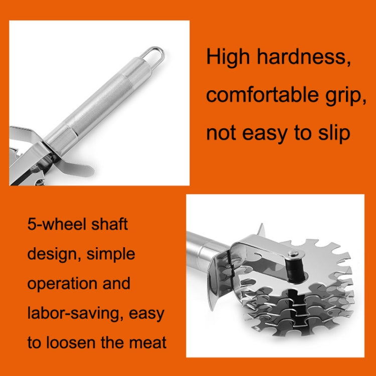 GB139 Stainless Steel Five-Wheel Meat Tenderizer - free shipping - PMC TechLife - Order now!