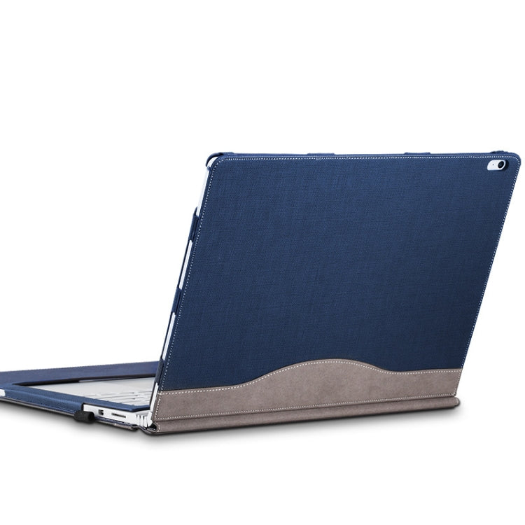 PU Leather Laptop Protective Sleeve For Microsoft Surface Book 1 13.5 inches(Deep Blue) - Other by PMC Jewellery | Online Shopping South Africa | PMC Jewellery | Buy Now Pay Later Mobicred