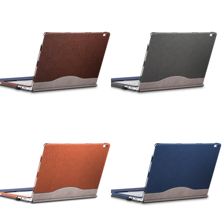 PU Leather Laptop Protective Sleeve For Microsoft Surface Book 1 13.5 inches(Gentleman Gray) - Other by PMC Jewellery | Online Shopping South Africa | PMC Jewellery | Buy Now Pay Later Mobicred