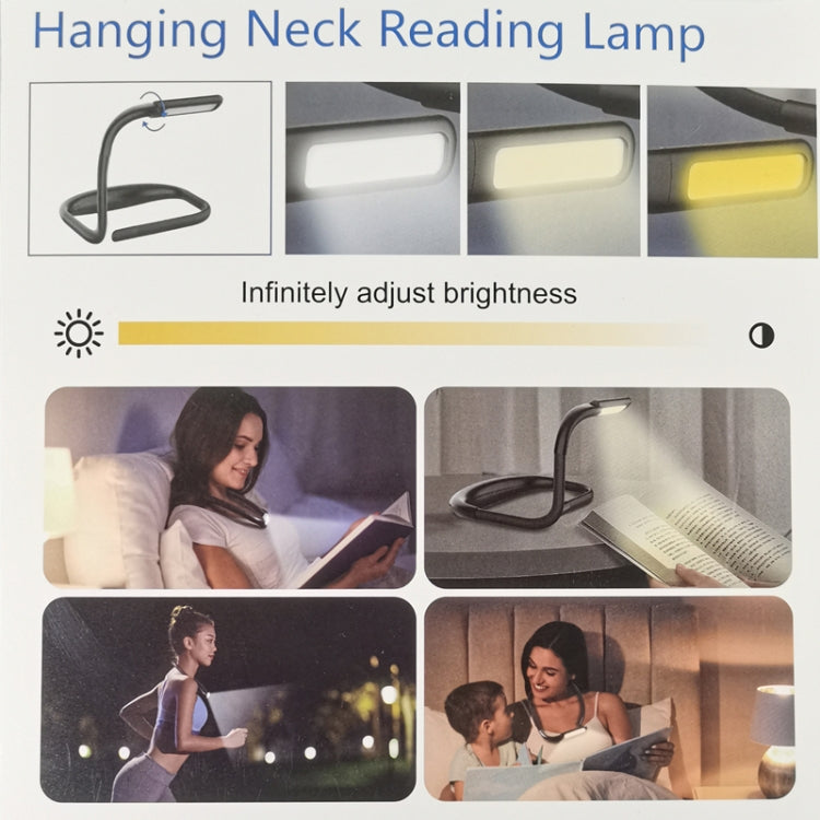 GH-8 USB Hanging Neck Lamp Table Lamp Night Light(Black) - Desk Lamps by PMc TechLife | Online Shopping South Africa | PMc TechLife | Buy Now Pay Later Mobicred