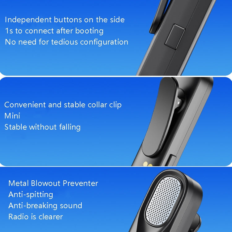 FerTo DX01 Wireless Collar Microphone 2.4G Live Broadcast Equipment, Style: 8 Pin - Microphone by PMC TechLife | Online Shopping South Africa | PMC TechLife | Buy Now Pay Later Mobicred