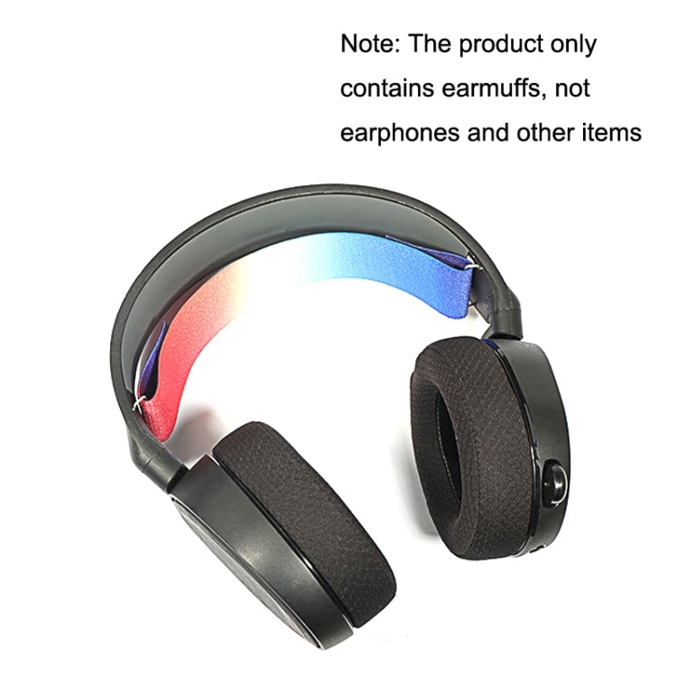 2pcs Sponge Headset Pad for Steelseries Arctis Pro / Arctis 3 / 5 / 7(Black Grey Leather) - free shipping - PMC TechLife - Order now!