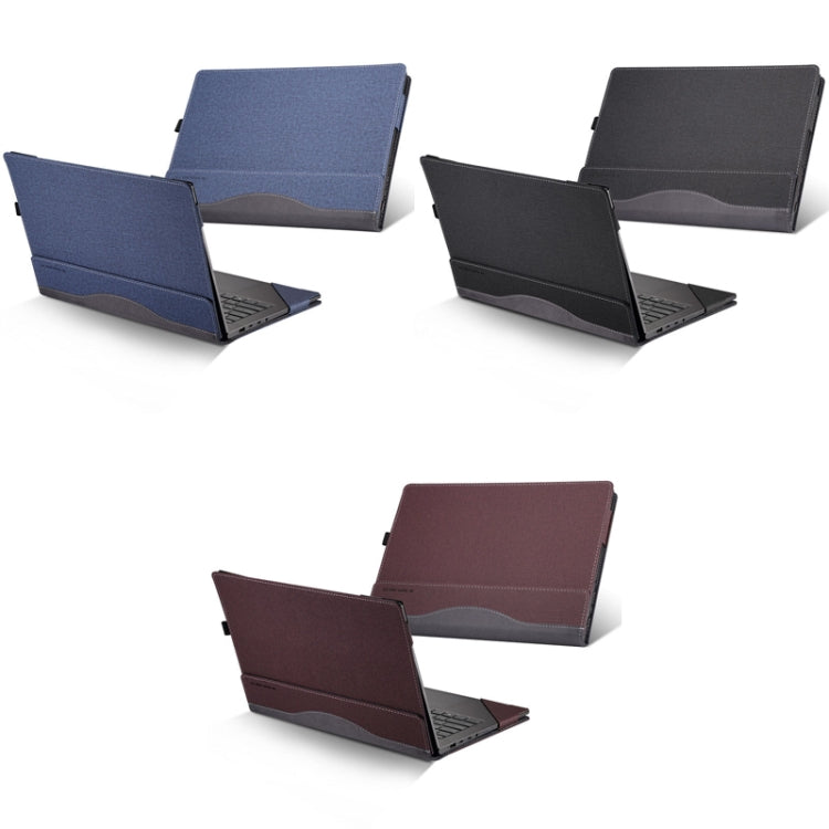 Laptop PU Leather Protective Case For Lenovo Yoga 520-14(Dark Gray) - 14.1 inch by PMC TechLife | Online Shopping South Africa | PMC TechLife
