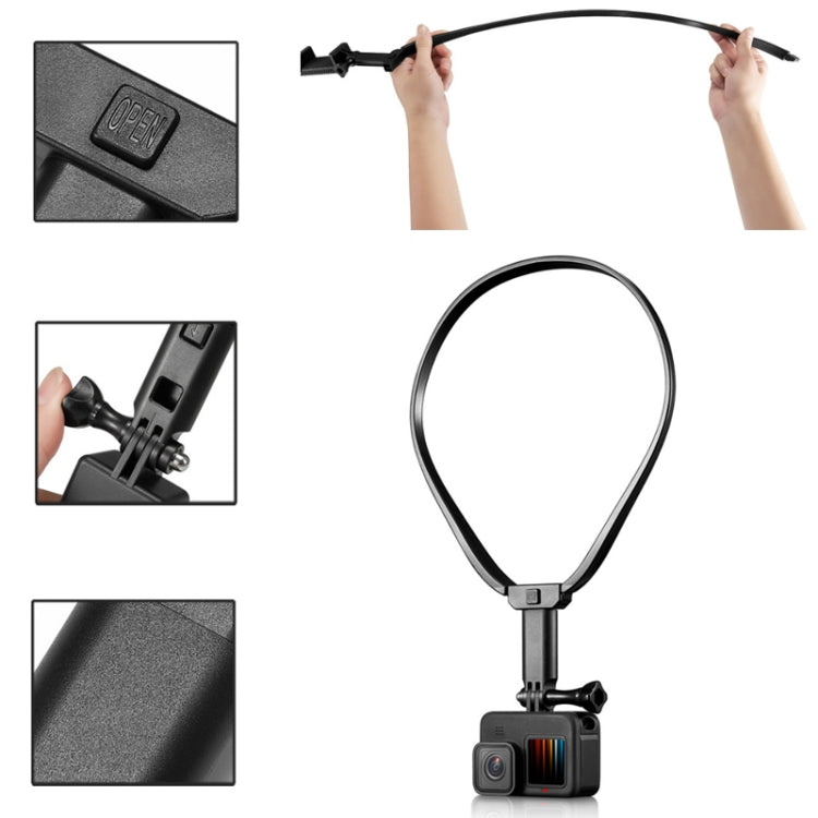 Action Camera Neck-hanging Bracket(Black) - Holder by PMC Jewellery | Online Shopping South Africa | PMC Jewellery | Buy Now Pay Later Mobicred