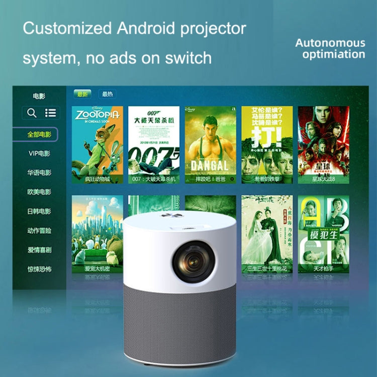 M1 Home Commercial LED Smart HD Projector, Specification: UK Plug(Intelligent WIFI Android Version) - LED Projector by PMC Jewellery | Online Shopping South Africa | PMC Jewellery | Buy Now Pay Later Mobicred