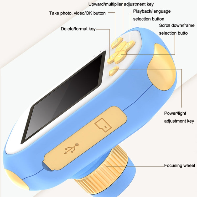 Inskam312 Children Zoom Macro Digital Camera Pink - Children Cameras by PMC Jewellery | Online Shopping South Africa | PMC Jewellery | Buy Now Pay Later Mobicred