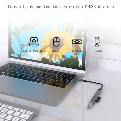 U5 Type-C Extender USB3.0 Splitter Multi-Port Expansion Dock, Number of interfaces: 5 in 1 (Type-C) - USB HUB by PMC Jewellery | Online Shopping South Africa | PMC Jewellery | Buy Now Pay Later Mobicred