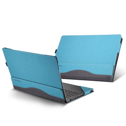 Laptop Leather Anti-Fall Protective Case For Lenovo XiaoXin Pro 14 2021(Gray Cobalt Blue) - 14.1 inch by PMC Jewellery | Online Shopping South Africa | PMC Jewellery | Buy Now Pay Later Mobicred