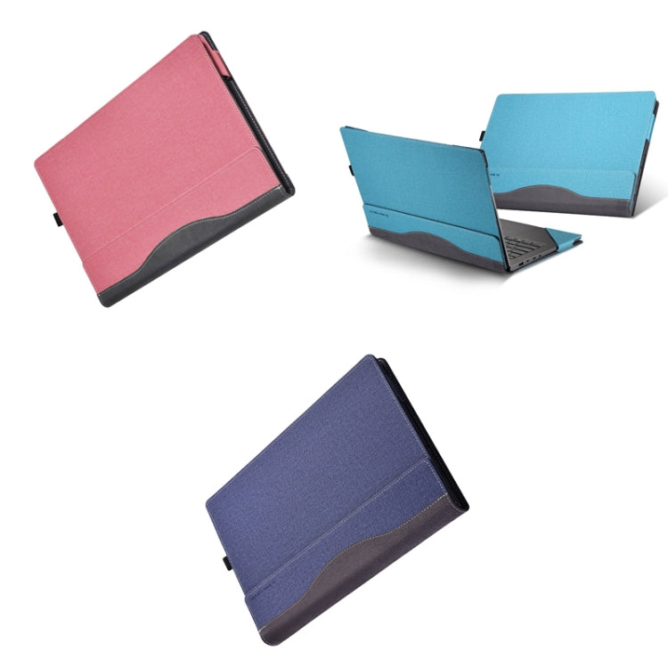 Laptop Leather Anti-Fall Protective Case For Lenovo YOGA 14s 2021(Gray Cobalt Blue) - 14.1 inch by PMC Jewellery | Online Shopping South Africa | PMC Jewellery | Buy Now Pay Later Mobicred