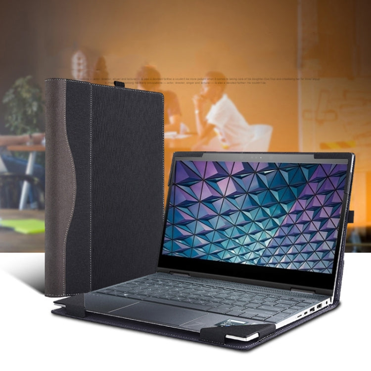 Laptop Leather Anti-Fall Protective Case For HP Envy 13-AQ Ad Ah(Dark Gray) - 13.3 inch by PMC TechLife | Online Shopping South Africa | PMC TechLife | Buy Now Pay Later Mobicred