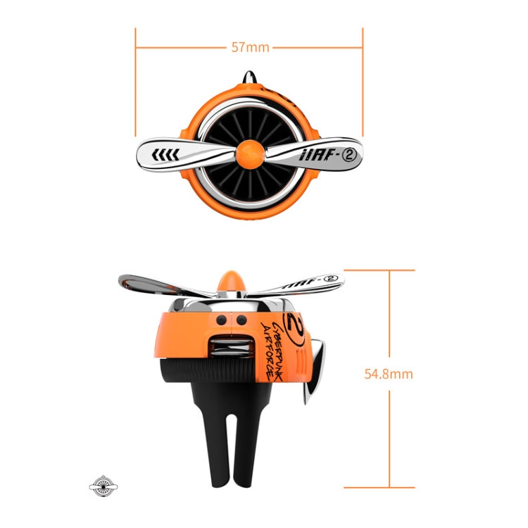 Car Air Conditioner Air Outlet Aromatherapy Small Fan(Orange) - Air Freshener by PMC TechLife | Online Shopping South Africa | PMC TechLife | Buy Now Pay Later Mobicred
