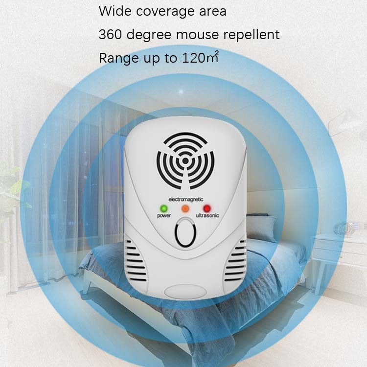 DC-9001 Household Electronic Mouse Repeller, Specification: US Plug(White) - Repellents by PMC TechLife | Online Shopping South Africa | PMC TechLife | Buy Now Pay Later Mobicred