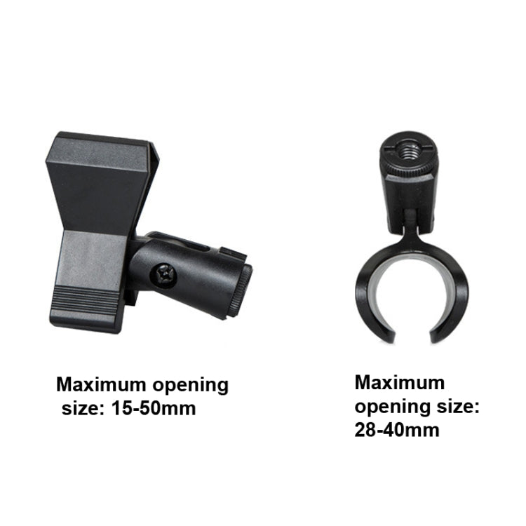 LKT-300 30-65cm Full Metal Disc Base Dual Microphone Stand,Size: 160mm Base - Stand by PMC TechLife | Online Shopping South Africa | PMC TechLife | Buy Now Pay Later Mobicred