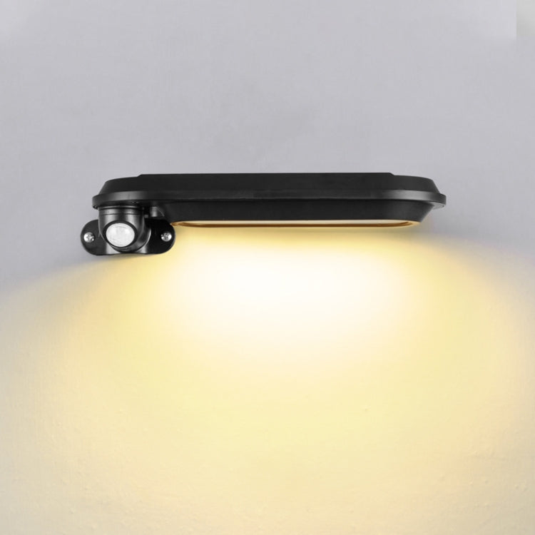 DS018 Solar Wall Lamp Outdoor Garden Induction Street Light(Black Shell Warm Light) - Street Lights by PMc TechLife | Online Shopping South Africa | PMc TechLife | Buy Now Pay Later Mobicred