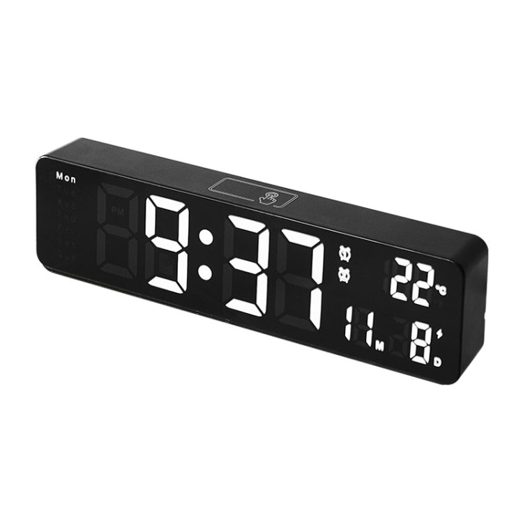 6625D LED Digital Alarm Clock Luminous Desktop Timer Temperature Display Alarm Clock( Black Shell White Light) - Alarm Clocks by PMc TechLife | Online Shopping South Africa | PMc TechLife | Buy Now Pay Later Mobicred