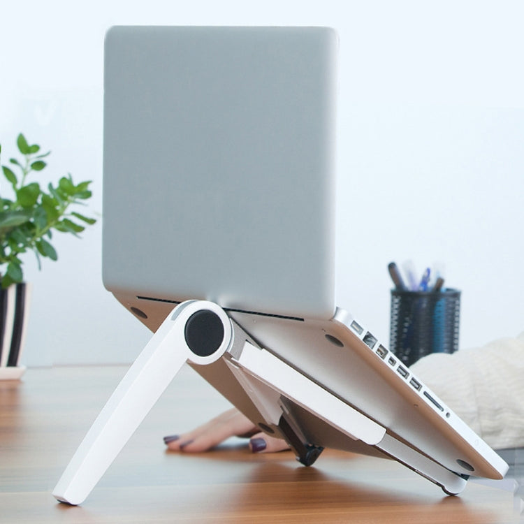 UP-1S Foldable Laptop Stand Mobile Phone Tablet Desktop Stand(White) - Laptop Stand by PMC Jewellery | Online Shopping South Africa | PMC Jewellery | Buy Now Pay Later Mobicred