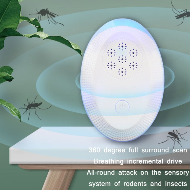 Ultrasonic Mosquito Rat Repellent Night Light, Specification: UK Plug(Pearl White) - Repellents by PMC Jewellery | Online Shopping South Africa | PMC Jewellery | Buy Now Pay Later Mobicred