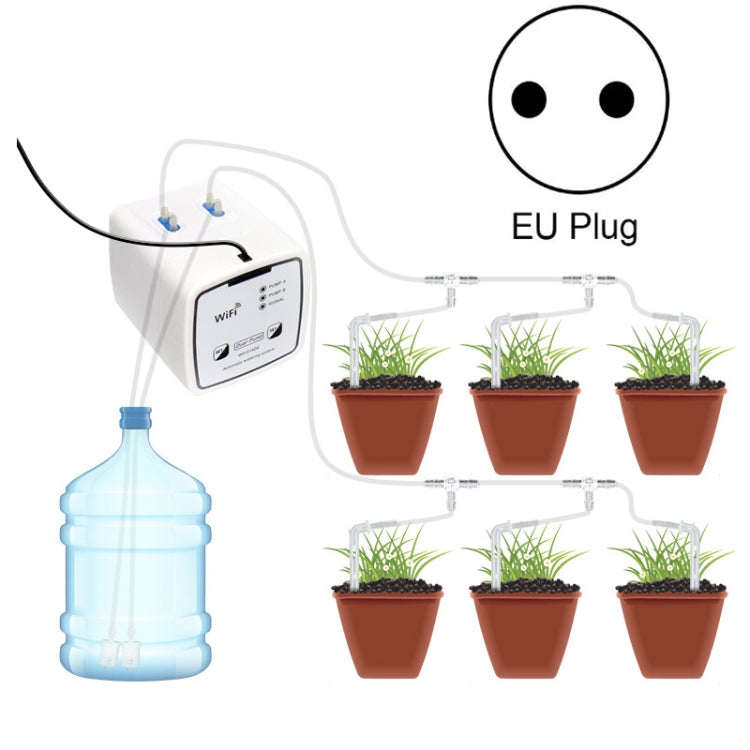 WD-01ADE WIFI Gardening Drip Irrigation Controller, Specification: Double Pump 15 Pots(EU Plug) - Watering & Irrigation by PMc TechLife | Online Shopping South Africa | PMc TechLife | Buy Now Pay Later Mobicred