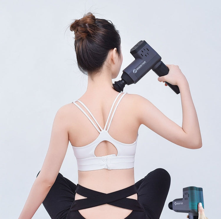 Booster T  Deep Muscle Relaxation Massage Gun,EU Plug  2000mAh With 6 Massage Head(Gray) - free shipping - PMC TechLife - Order now!