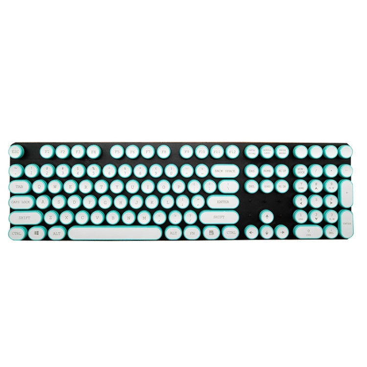 Steampunk Retro Mechanical Keyboard Keycap(Cyan) - Silicone / Sticker by PMC Jewellery | Online Shopping South Africa | PMC Jewellery | Buy Now Pay Later Mobicred