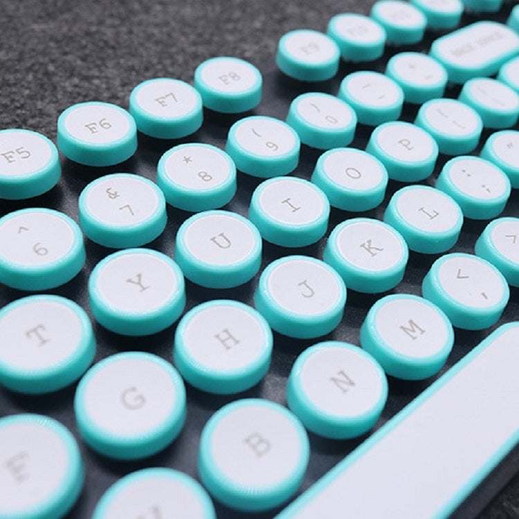 Steampunk Retro Mechanical Keyboard Keycap(Cyan) - Silicone / Sticker by PMC Jewellery | Online Shopping South Africa | PMC Jewellery | Buy Now Pay Later Mobicred