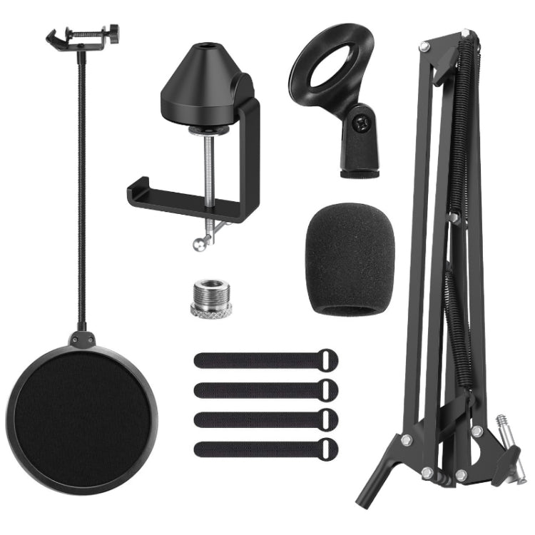 Desktop Foldable Live Condenser Microphone Gimbal Bracket - Stand by PMC TechLife | Online Shopping South Africa | PMC TechLife | Buy Now Pay Later Mobicred