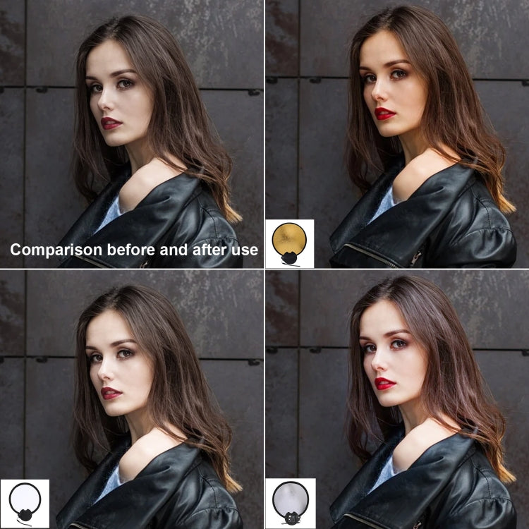 30cm Double-sided Beauty Photo Live Broadcast Fill Light Board with Storage Box(Silver White) - free shipping - PMC TechLife - Order now!