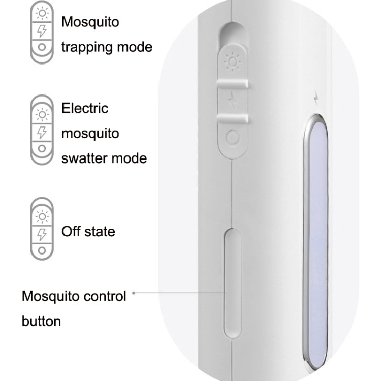 USB Household Electric Mosquito Swatter Purple Light Mosquito Attracting Lamp(White) - Fly Swatter by PMC Jewellery | Online Shopping South Africa | PMC Jewellery | Buy Now Pay Later Mobicred