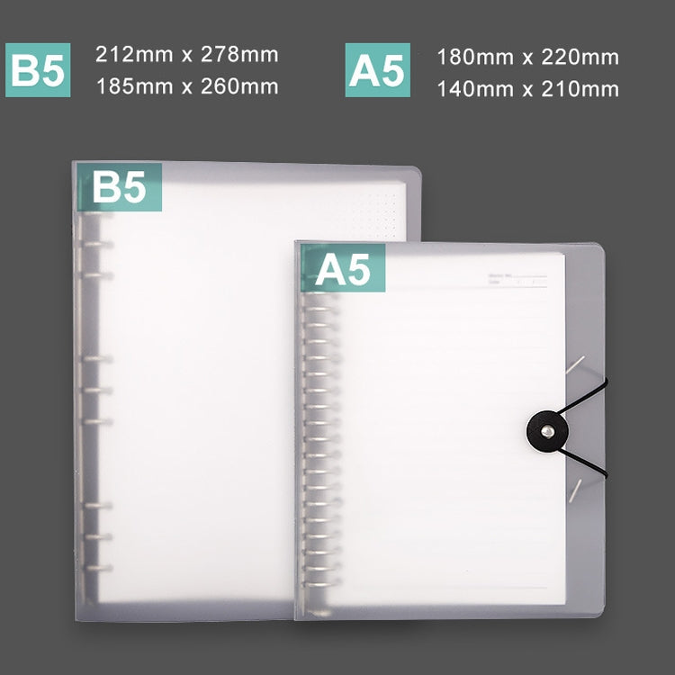 Transparent Matte PP Soft Shell Cover Hand Accountive Page, Style: B5 Point Array Core - Notebooks by PMc TechLife | Online Shopping South Africa | PMc TechLife | Buy Now Pay Later Mobicred