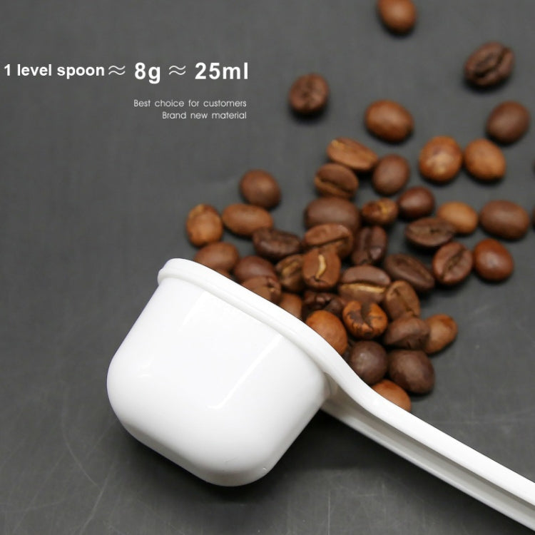 10 PCS Semi-automatic Coffee Machine Cleaning Brush Coffee Bean Spoon(White) - free shipping - PMC TechLife - Order now!