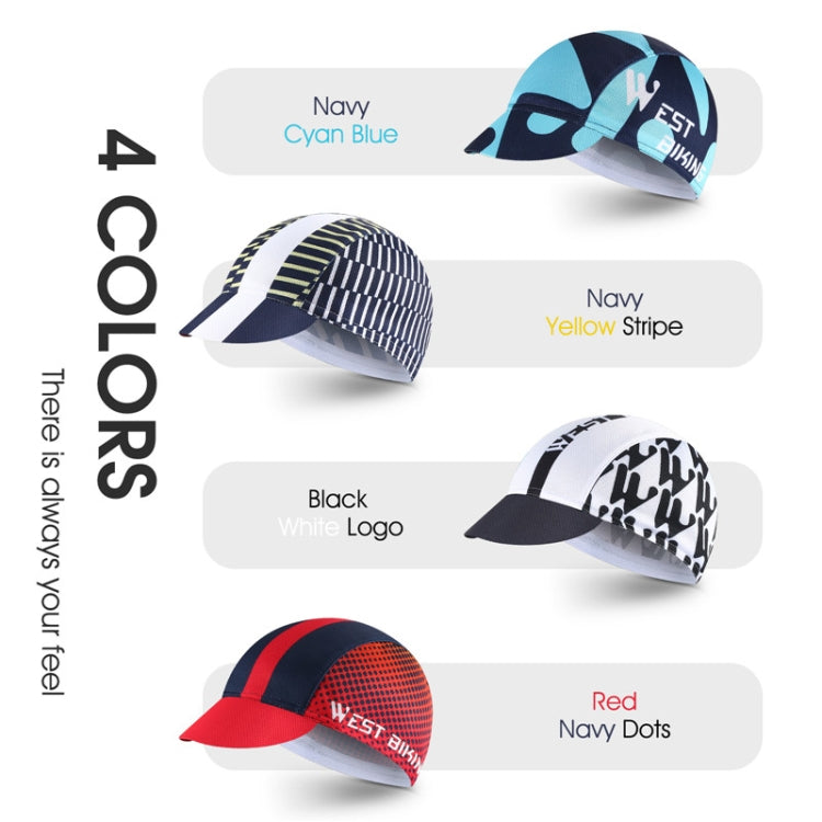 WEST BIKING Cycling Outdoor Sports Sun Protection Peaked Cap, Size: Free Size(Spots Green/Navy) - Peaked Cap by WEST BIKING | Online Shopping South Africa | PMC Jewellery