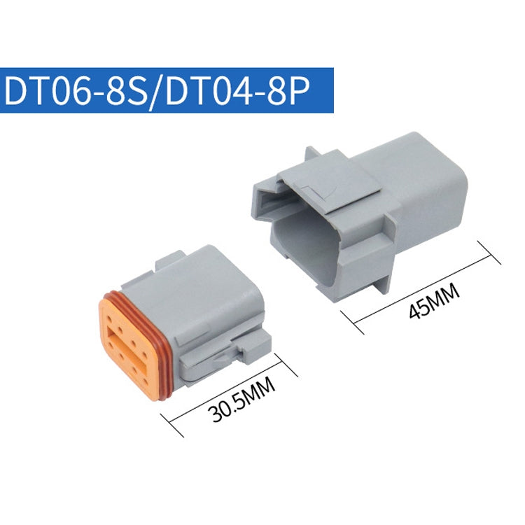 2 PCS DT04-8P / DT06-8S With Copper Car Waterproof Connector Conductive Connection Terminal - Booster Cable & Clip by PMC TechLife | Online Shopping South Africa | PMC TechLife | Buy Now Pay Later Mobicred