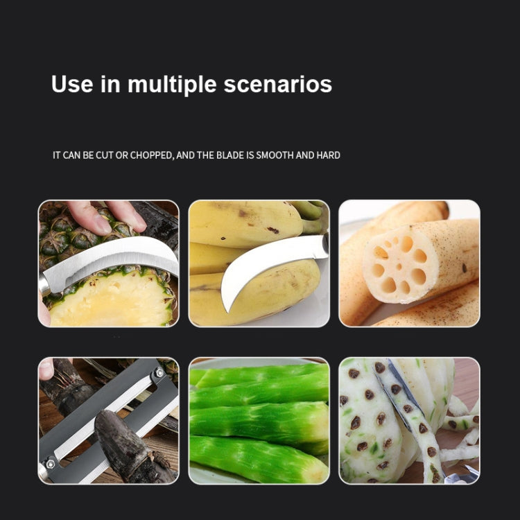 4 In 1 Stainless Steel Pineapple Knife Fruit Knife Sugar Cane Peeler - Cutter & Peeler by PMC TechLife | Online Shopping South Africa | PMC TechLife | Buy Now Pay Later Mobicred