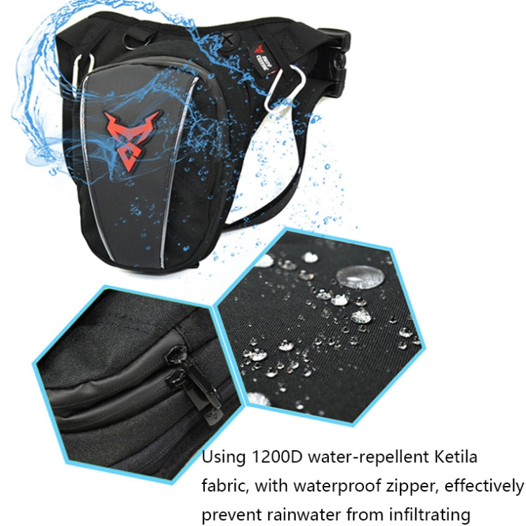 MOTOCENTRIC 11-MC-0105 Motorcycle Riding Leg Bag Waist Bag(Blue) - Bags & Luggages by MOTOCENTRIC | Online Shopping South Africa | PMC Jewellery | Buy Now Pay Later Mobicred