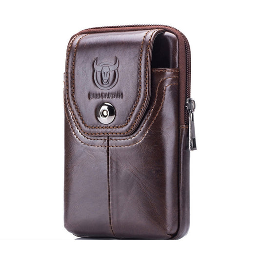 BULL CAPTAIN  Leather Multifunctional Waist Bag For Men(Brown-05) - Wallets by BULL CAPTAIN | Online Shopping South Africa | PMC Jewellery | Buy Now Pay Later Mobicred