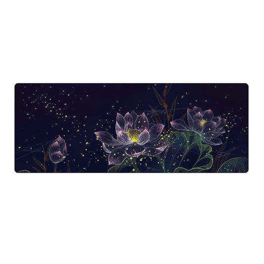 400x900x5mm Locked Large Desk Mouse Pad(2 Lotus) - Mouse Pads by PMC Jewellery | Online Shopping South Africa | PMC Jewellery | Buy Now Pay Later Mobicred