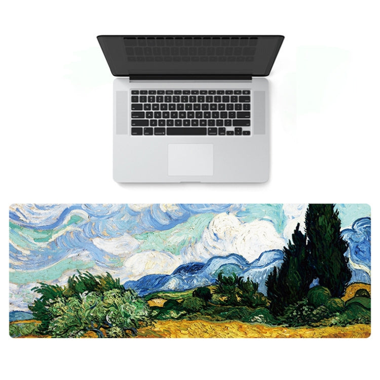 400x900x5mm Locked Am002 Large Oil Painting Desk Rubber Mouse Pad(Starry Night) - Mouse Pads by PMC Jewellery | Online Shopping South Africa | PMC Jewellery | Buy Now Pay Later Mobicred