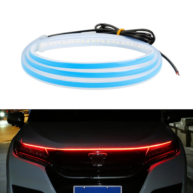 Car LED Streamer Decorative Hood Atmosphere Lights, Style: Monochrome Red Light(1.8m) - Decorative Lights by PMC TechLife | Online Shopping South Africa | PMC TechLife | Buy Now Pay Later Mobicred