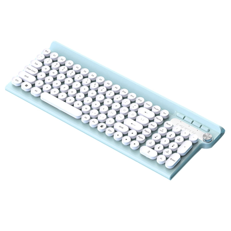 LANGTU L3 102 Keys Anti-Spill Silent Office Wired Mechanical Keyboard, Cable Length: 1.5m(White Green) - Wired Keyboard by LANGTU | Online Shopping South Africa | PMC Jewellery | Buy Now Pay Later Mobicred