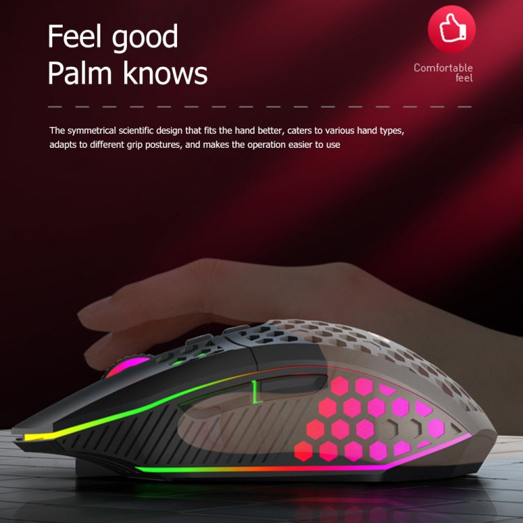 FMOUSE  X801 8 Keys 1600DPI Hollow Luminous Gaming  Office Mouse,Style: White Wired - Wireless Mice by FMOUSE | Online Shopping South Africa | PMC Jewellery | Buy Now Pay Later Mobicred