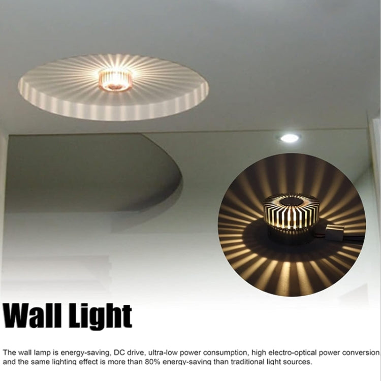 LED Aluminum Aisle Light Sunflower Corridor Lamp Decorative Light, Power source: Visible Installation 3W(Red) - Novelty Lighting by PMC TechLife | Online Shopping South Africa | PMC TechLife | Buy Now Pay Later Mobicred