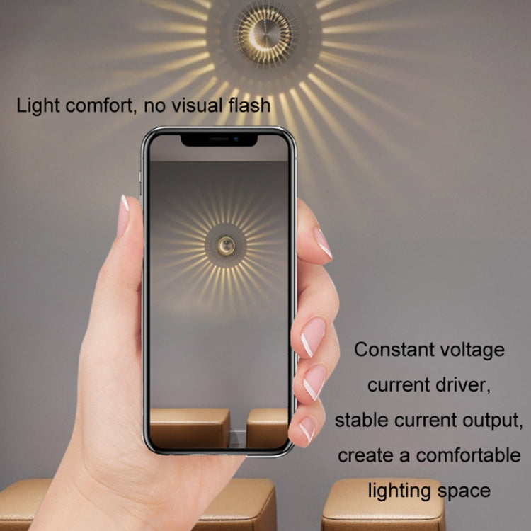 LED Aluminum Aisle Light Sunflower Corridor Lamp Decorative Light, Power source: Visible Installation 3W(Blue) - Novelty Lighting by PMC TechLife | Online Shopping South Africa | PMC TechLife | Buy Now Pay Later Mobicred