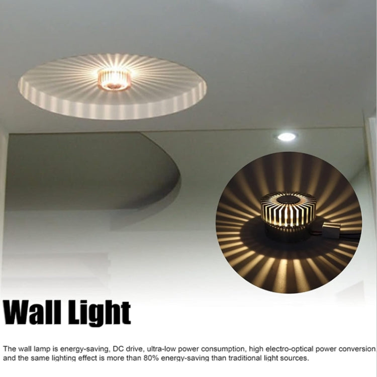 LED Aluminum Aisle Light Sunflower Corridor Lamp Decorative Light, Power source: Visible Installation 3W(Blue) - Novelty Lighting by PMC TechLife | Online Shopping South Africa | PMC TechLife | Buy Now Pay Later Mobicred