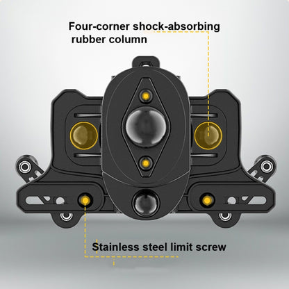 Motorcycle Bracket Crab Navigation Phone Bracket,Style： U-shaped+QC3.0 Dual USB  Charge - Holder by PMC Jewellery | Online Shopping South Africa | PMC Jewellery | Buy Now Pay Later Mobicred