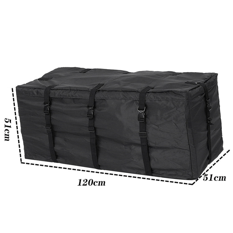 600D Waterproof Cloth Double Zipper 8 Buckle Roof Bag Luggage Bag,Style: Roof Bag+Non-slip Mat - Roof Racks by PMC Jewellery | Online Shopping South Africa | PMC Jewellery | Buy Now Pay Later Mobicred