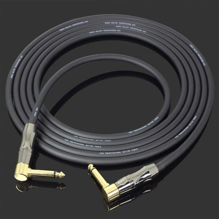 KGR Guitar Cable Keyboard Drum Audio Cable, Specification: 20m(Double Elbow Jack) - Instrument Audio Cables by KGR | Online Shopping South Africa | PMC Jewellery | Buy Now Pay Later Mobicred