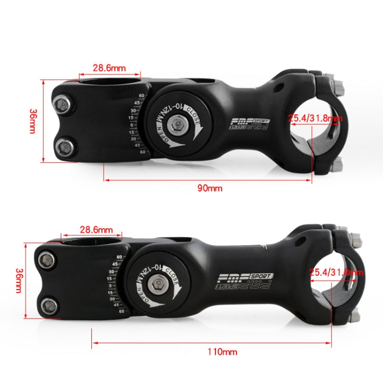 FMFXTR Mountain Bike Adjustable Angle Handlebar Riser, Specification: 25.4x90mm - free shipping - PMc TechLife - Order now!
