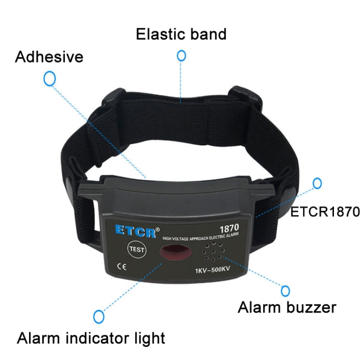ETCR Non-contact High Voltage Alarm Ellectrician Test Pen, Model: ETCR1870 For Arm - Current & Voltage Tester by ETCR | Online Shopping South Africa | PMC Jewellery | Buy Now Pay Later Mobicred