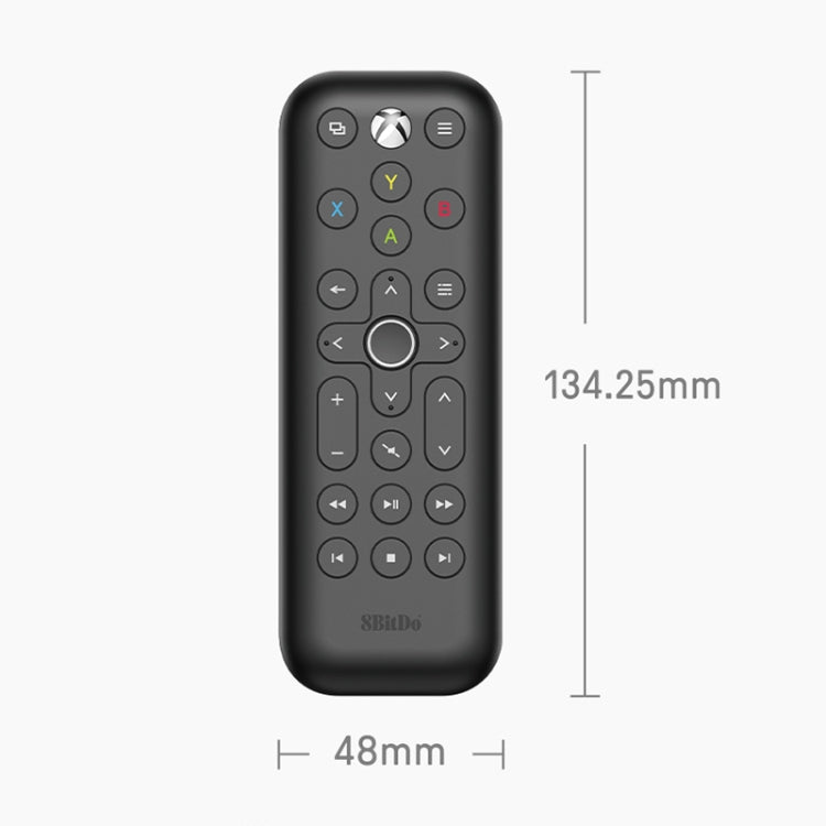 8BitDo Backlit Key Media Remote Control For Xbox, Style: Short Version (Black) - Universal by 8BitDo | Online Shopping South Africa | PMC Jewellery | Buy Now Pay Later Mobicred